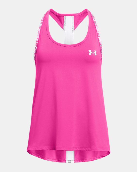 Girls' UA Knockout Tank in Pink image number 0